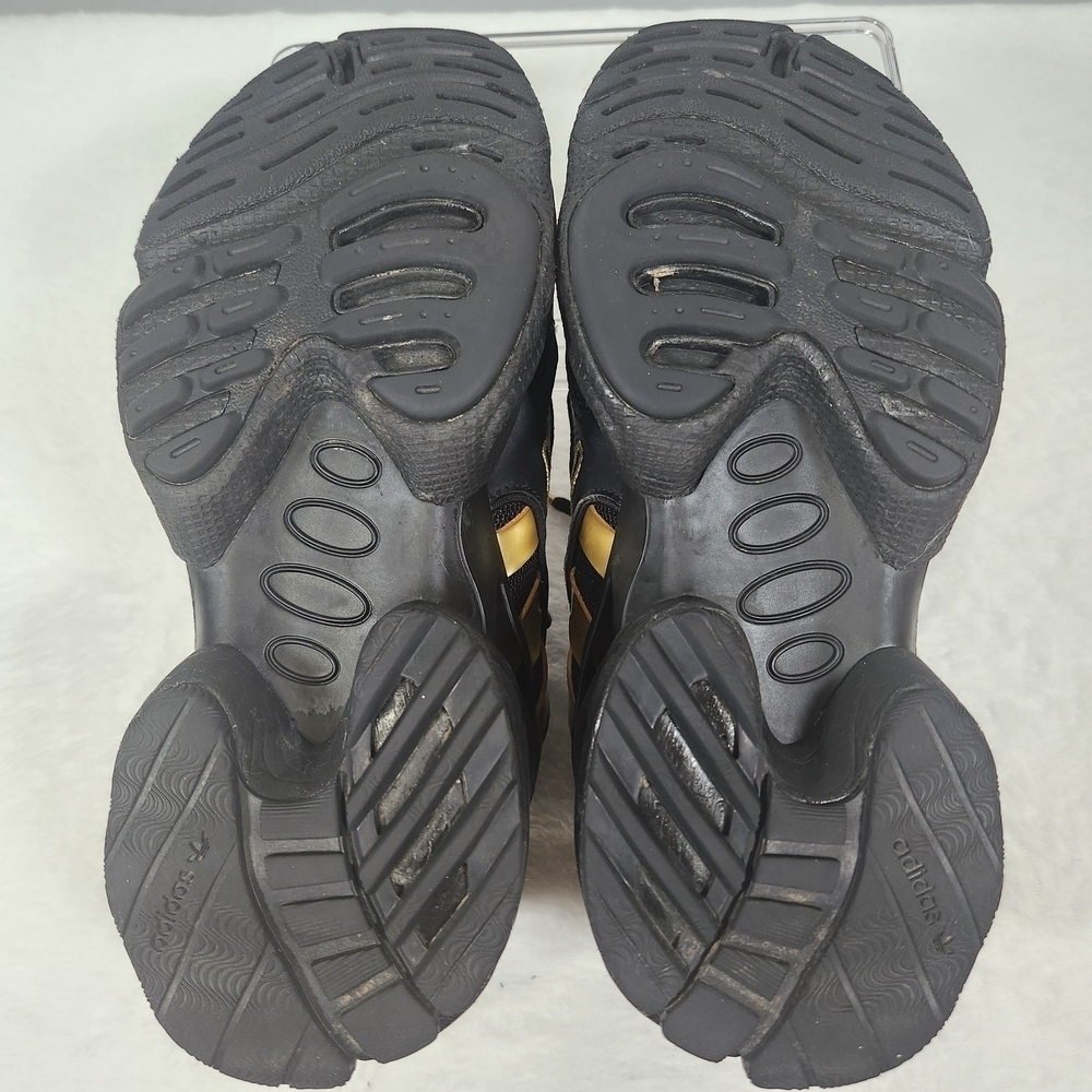 adidas Women's Black Sneakers with Gold Stripes - Picture 11 of 11